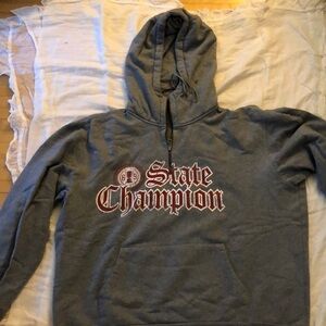 Men’s grey distressed hoodie​​​​​​​​​​​​
